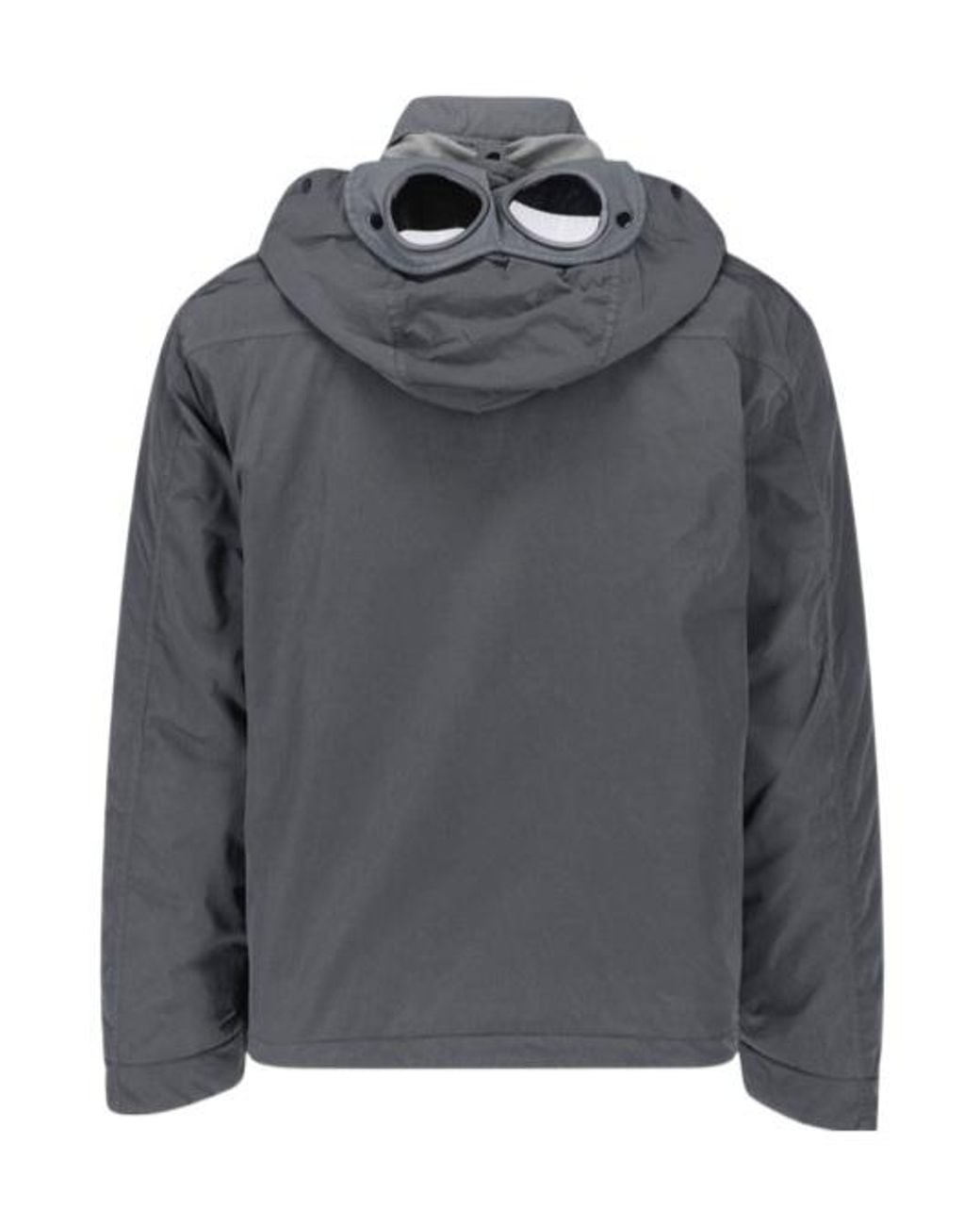 C P Company Gray Puffer Coat for men