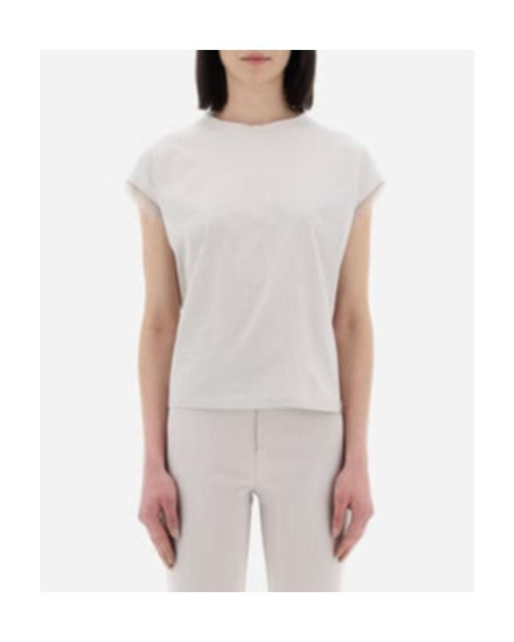 Herno White Plain Knitted T-Shirt