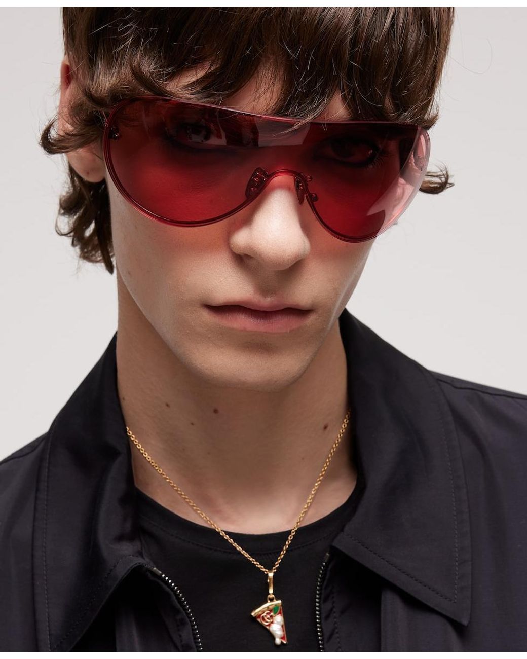 Gucci Pink Mask Frame Sunglasses