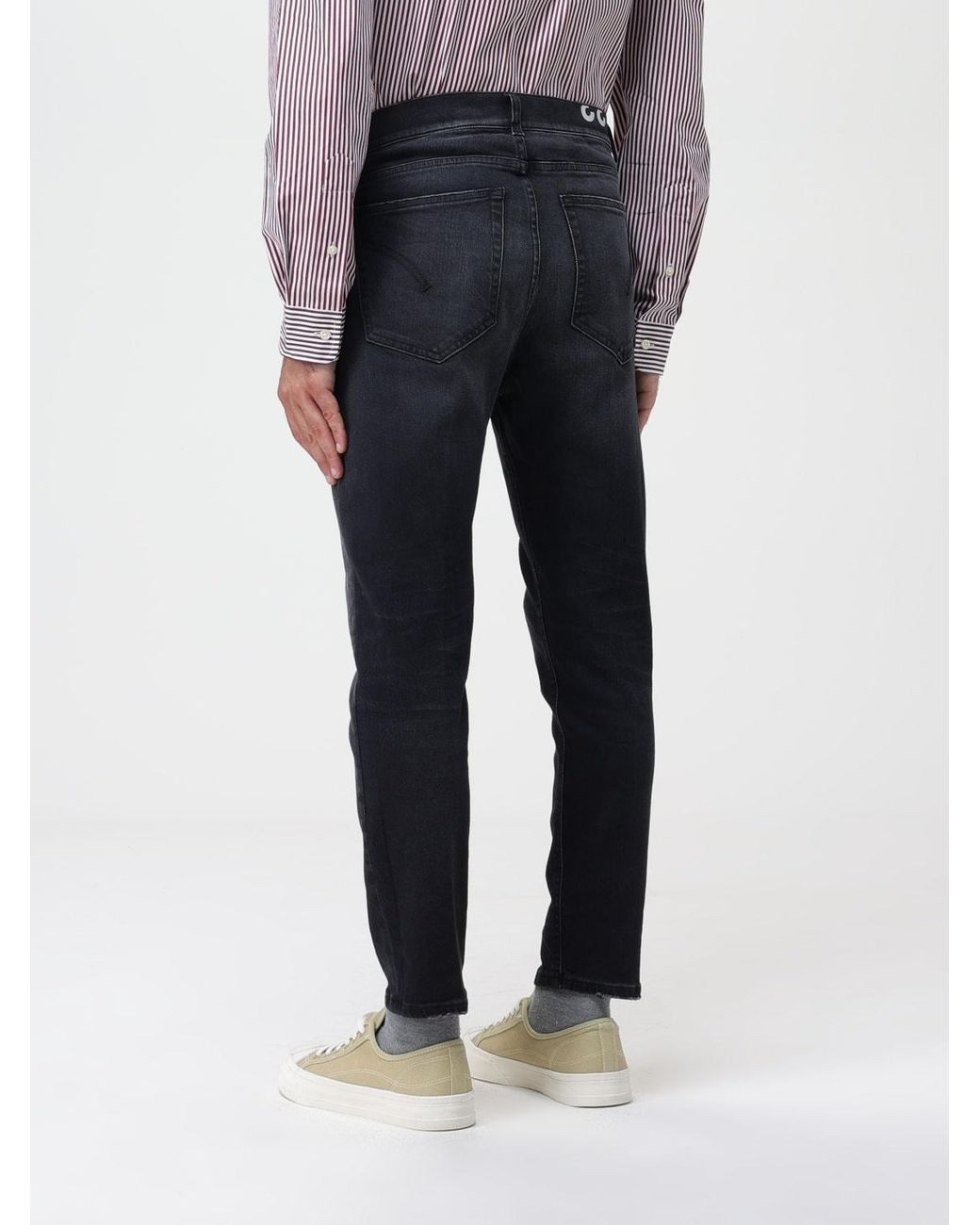 Dondup Black George Skinny-Cut Jeans for men