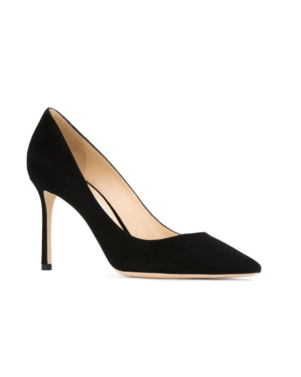 Jimmy Choo Black Romy 85 Slip-On Pumps