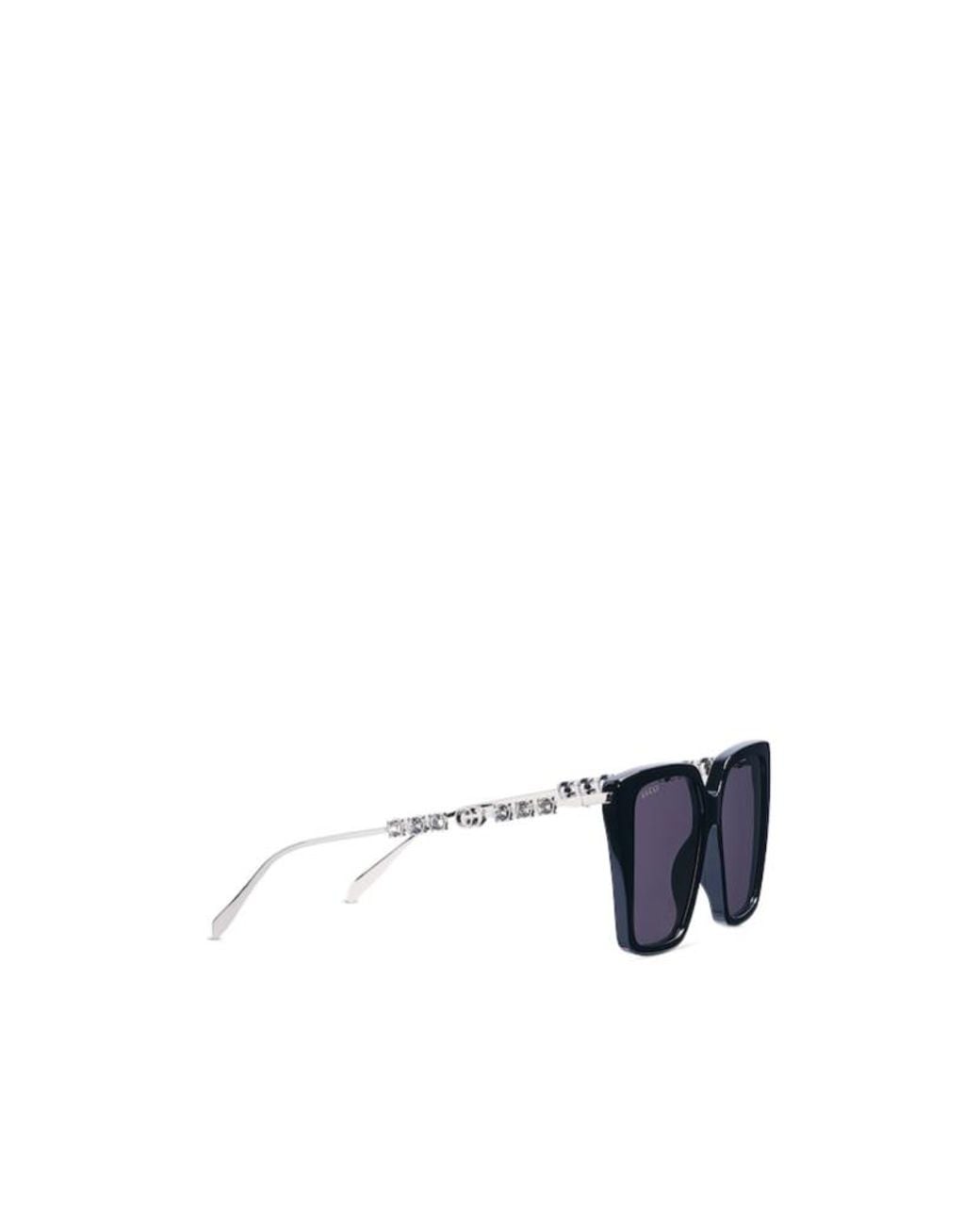 Gucci Blue Square Frame Sunglasses