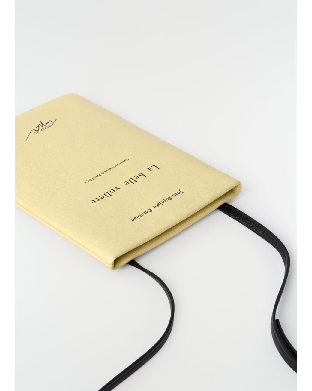 Lemaire Metallic Book Pouch Small for men
