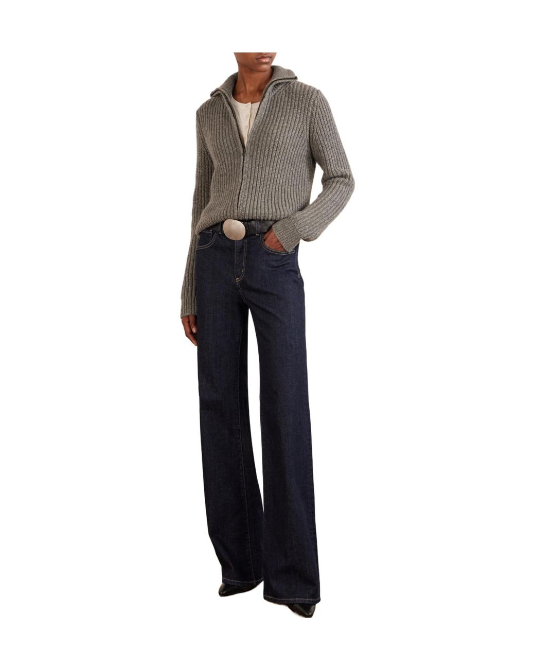 Nili Lotan Gray Casual Cardigan