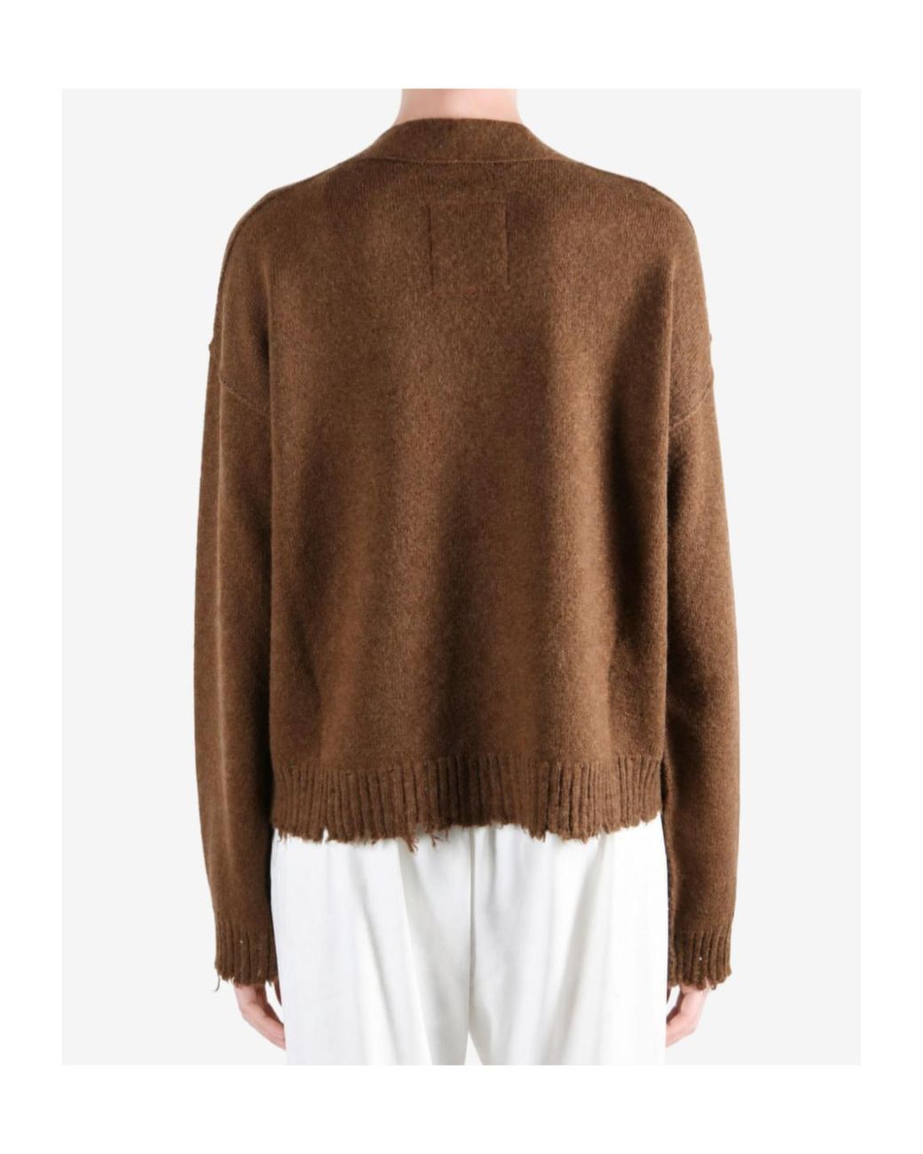 Uma Wang Brown Over Cardigan Knitwear