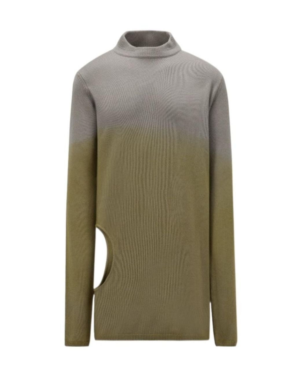 Moncler Green Moncler Rick Owens Subhuman Cut-Out Jumper for men