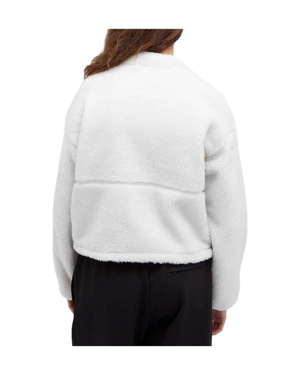 The North Face White Logo-Embroidered Zipped Jacket
