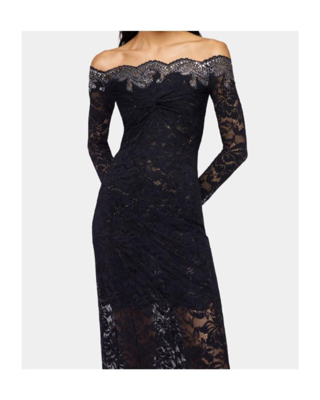 Rabanne Black Rabanne Laced Long Dress