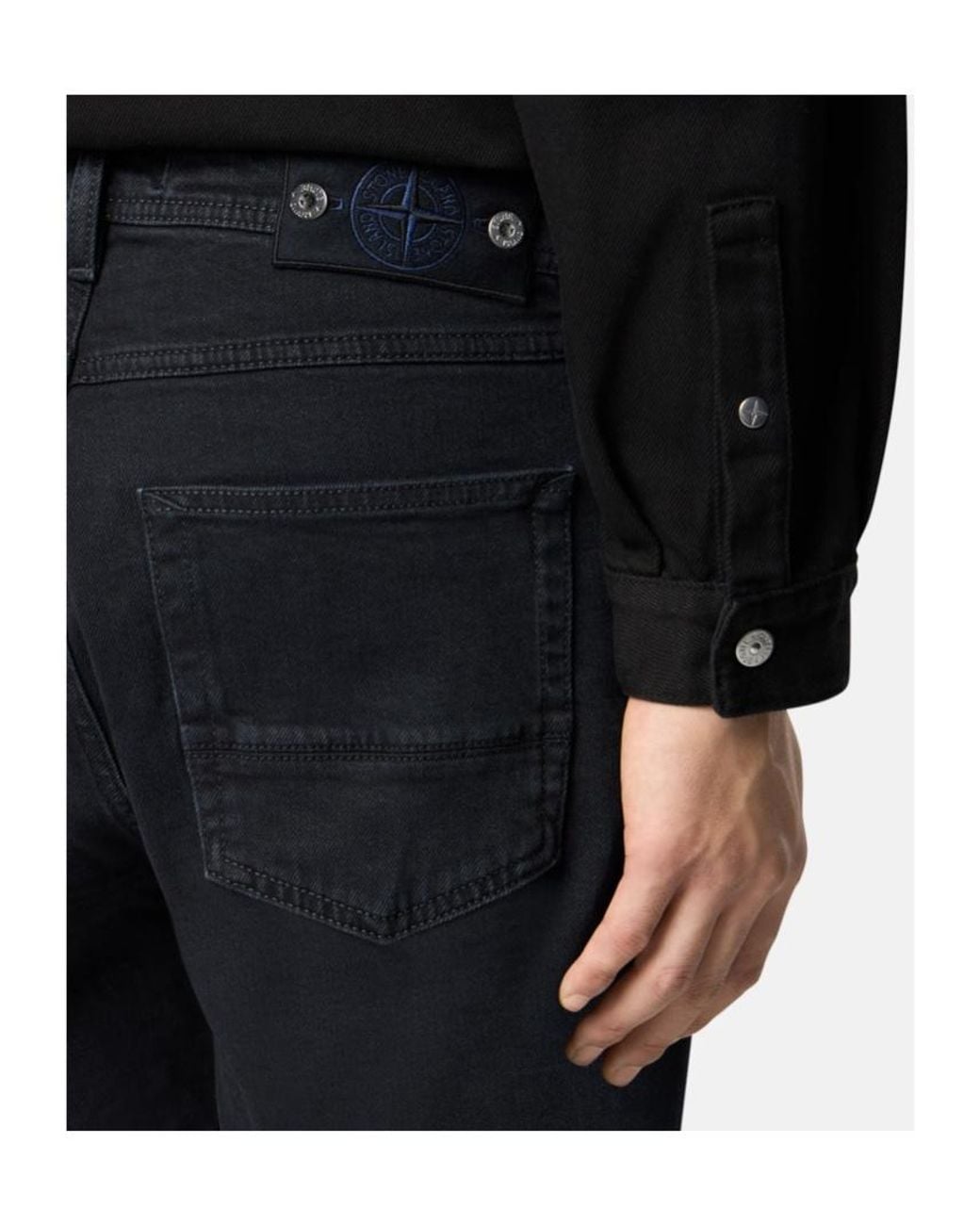 Stone Island Blue Denim Jeans for men