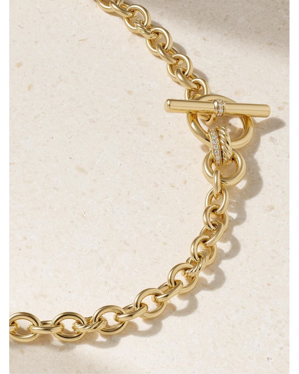 David Yurman Metallic Dy Mercer? 18-Karat Diamond Necklace