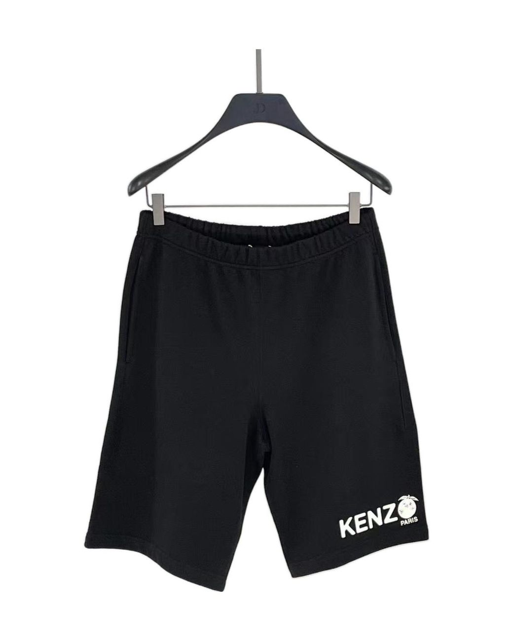 KENZO Black Logo Logo Shorts for men