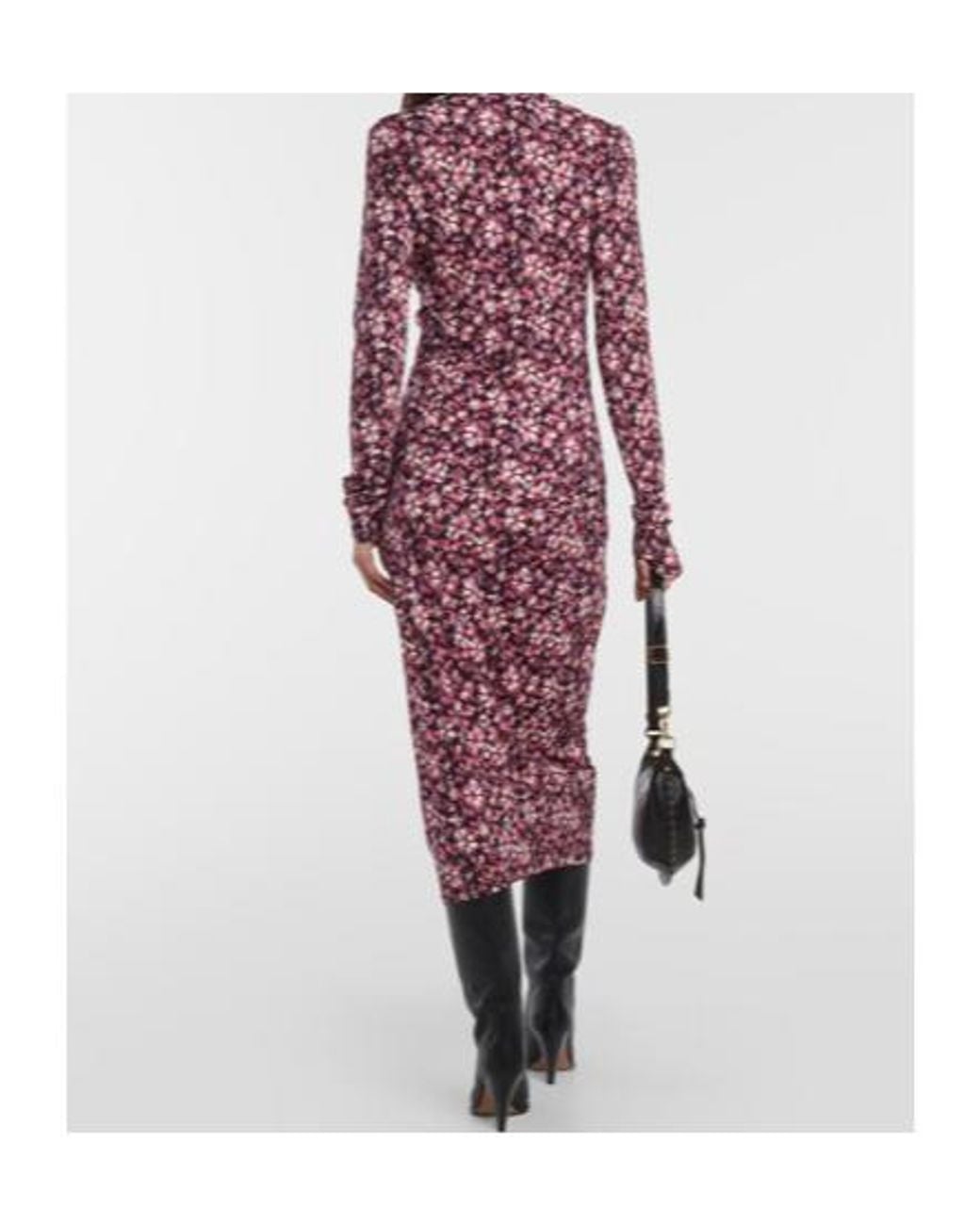 Isabel Marant Purple Ruched Jersey Top