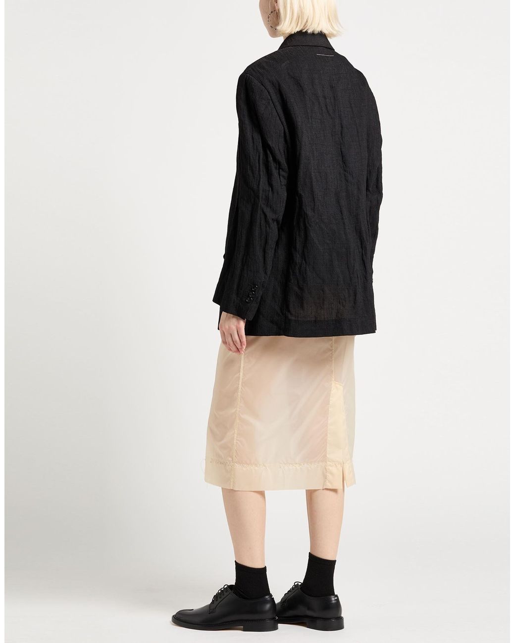 MM6 by Maison Margiela Black Minimalist Blazer
