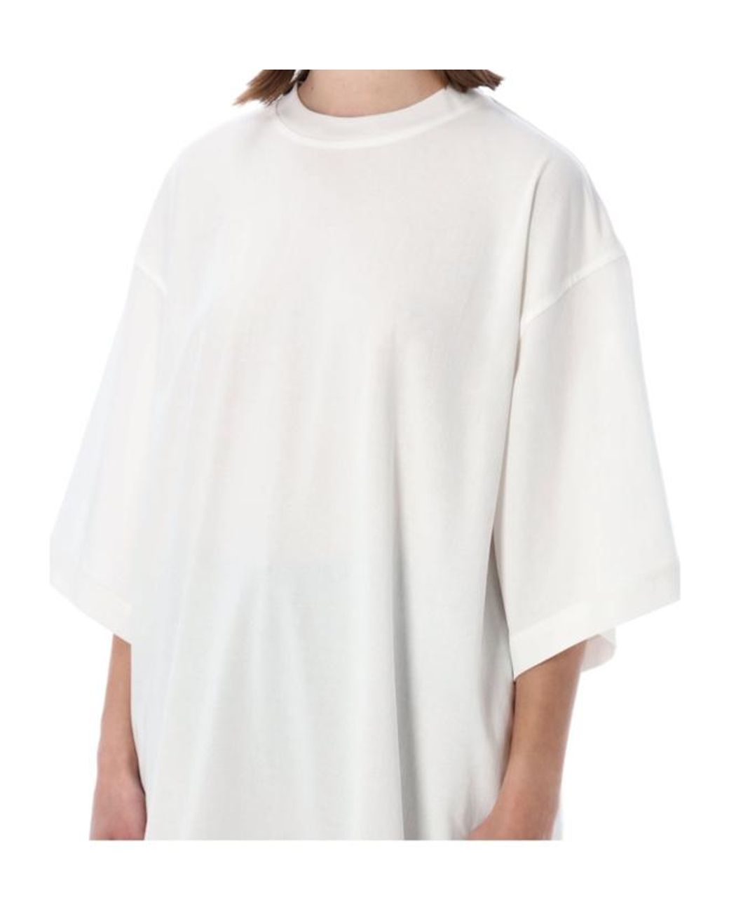 Bottega Veneta White Short-Sleeved Crewneck T-Shirt
