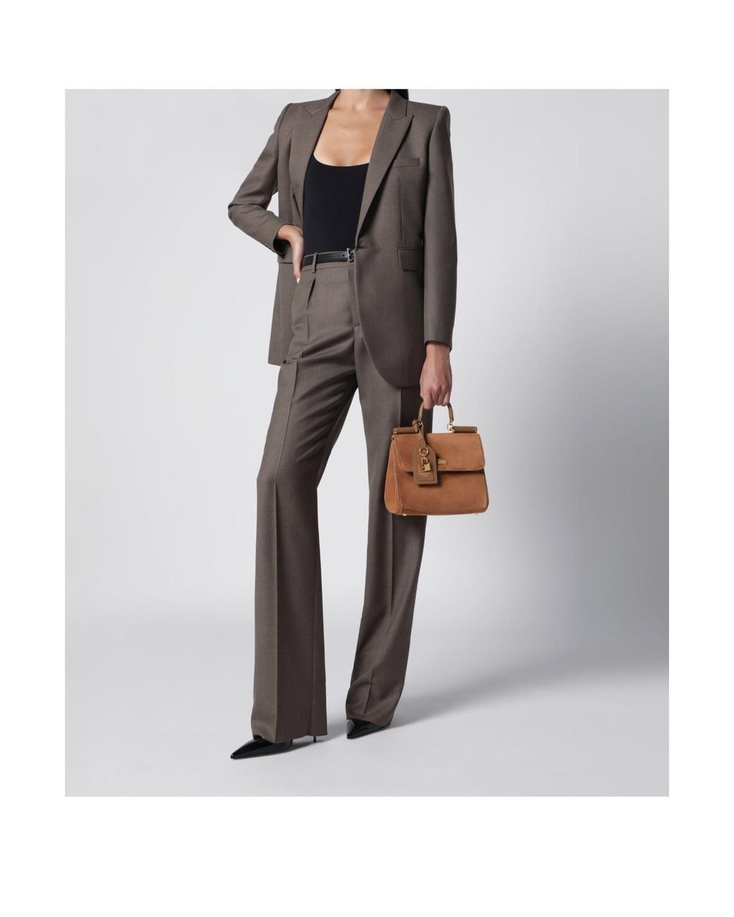 Dolce & Gabbana Brown Small My Sicily Handbag