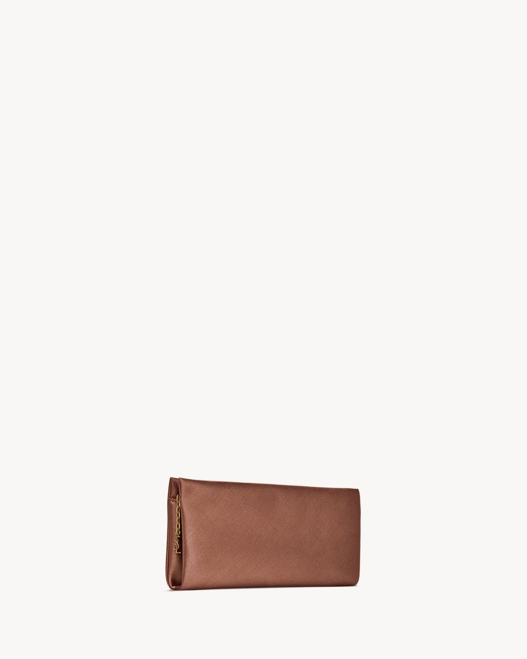 Saint Laurent Brown Evening Soft Clutch