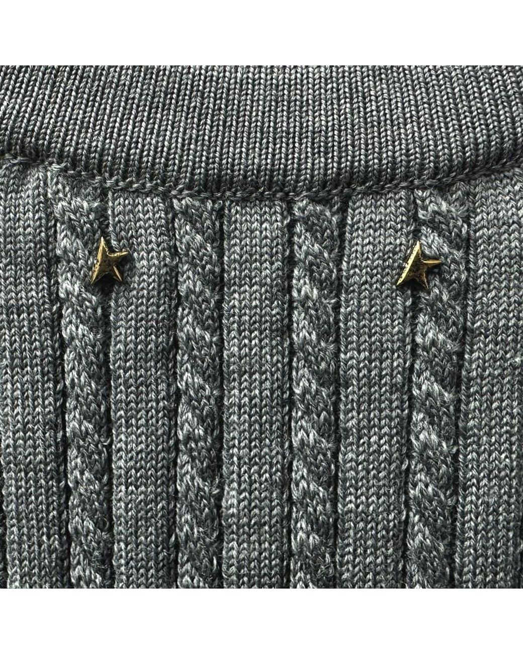 Golden Goose Deluxe Brand Gray V-Neck Knitted Vest