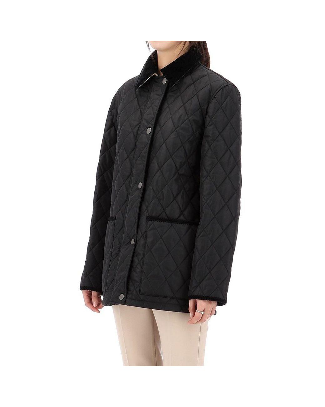 Burberry Blue Diamond Quilted Jacket