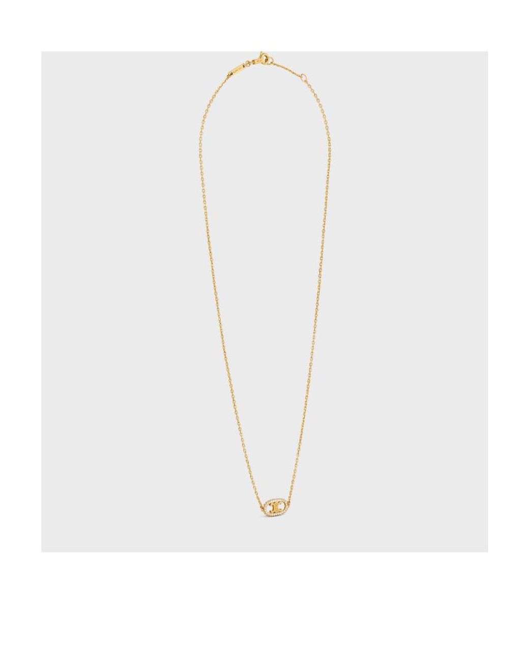 Céline White Maillon Triomphe Diamond Necklace