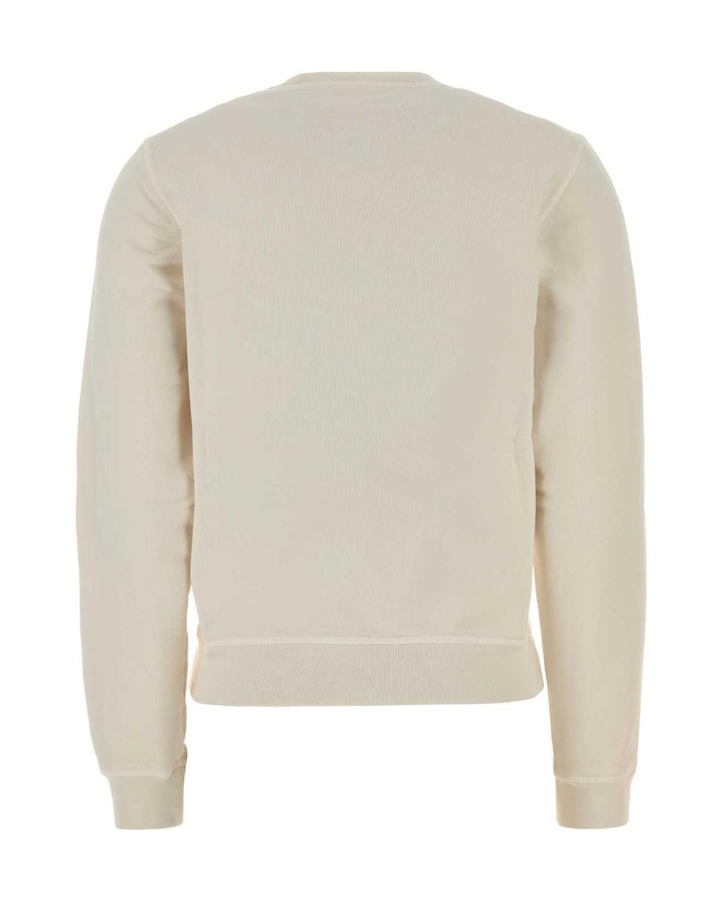 Maison Margiela Natural Logo Crewneck Sweatshirt
