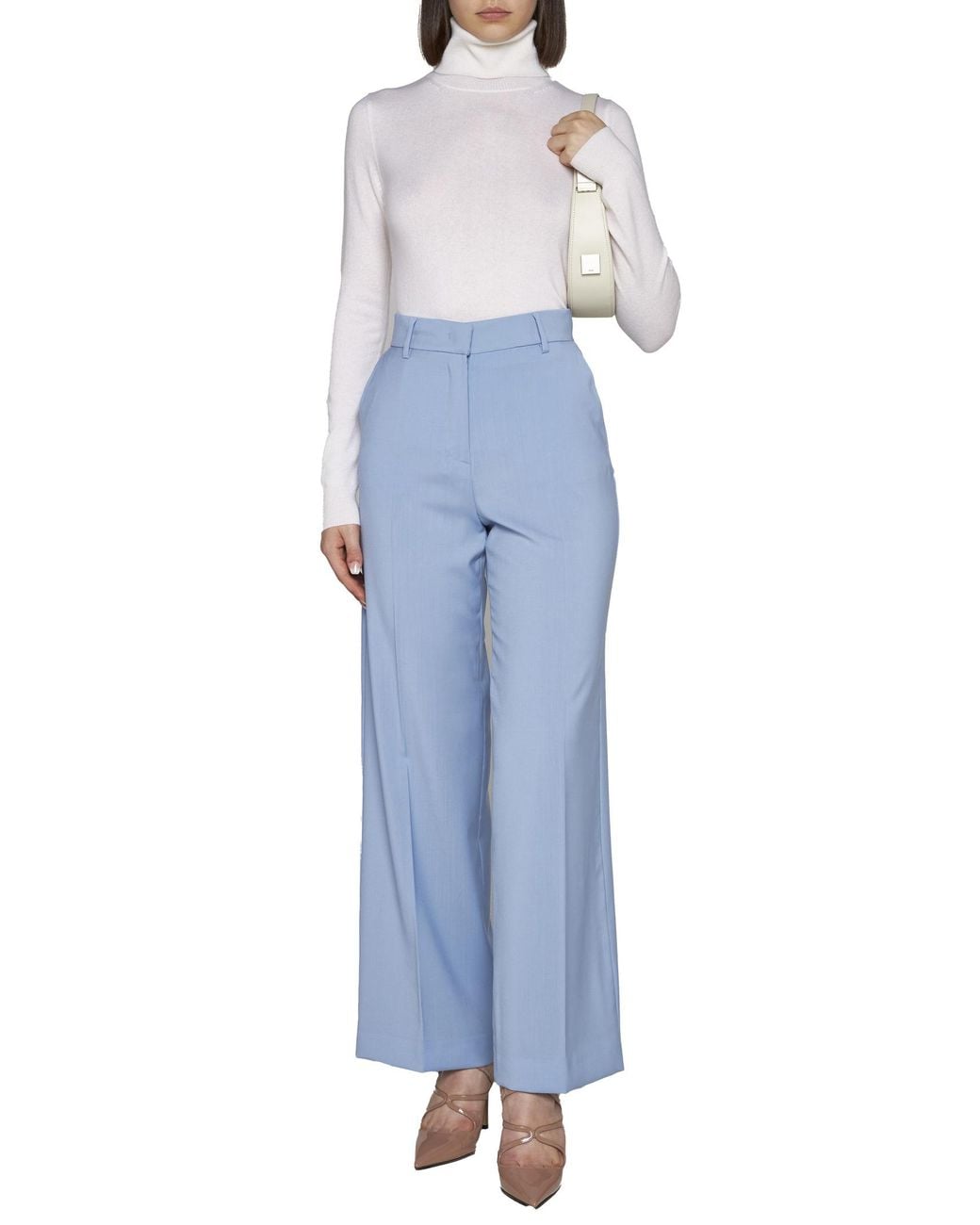 Max Mara White Turtleneck