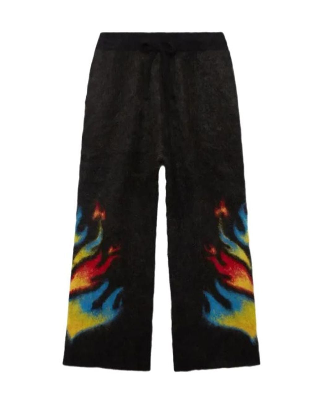 Casablanca Black Brushed Mohair Pants