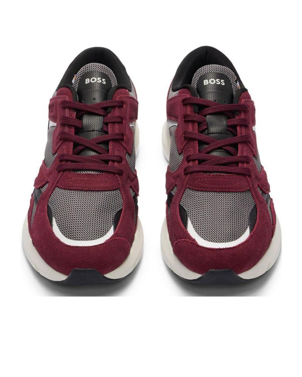 Boss Purple Color-Block Trainers for men