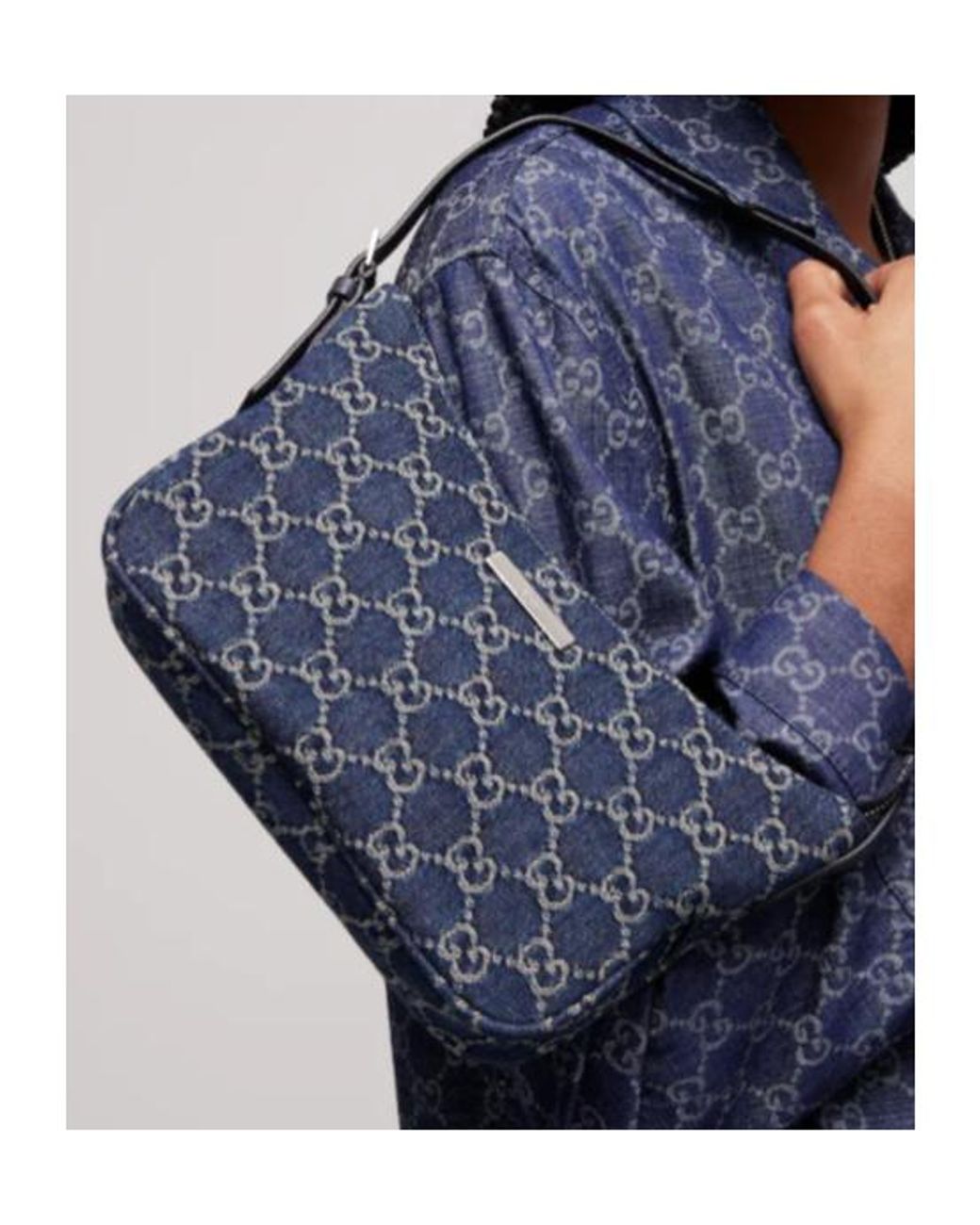 Gucci Blue Lady Lunetta Small Shoulder Bag