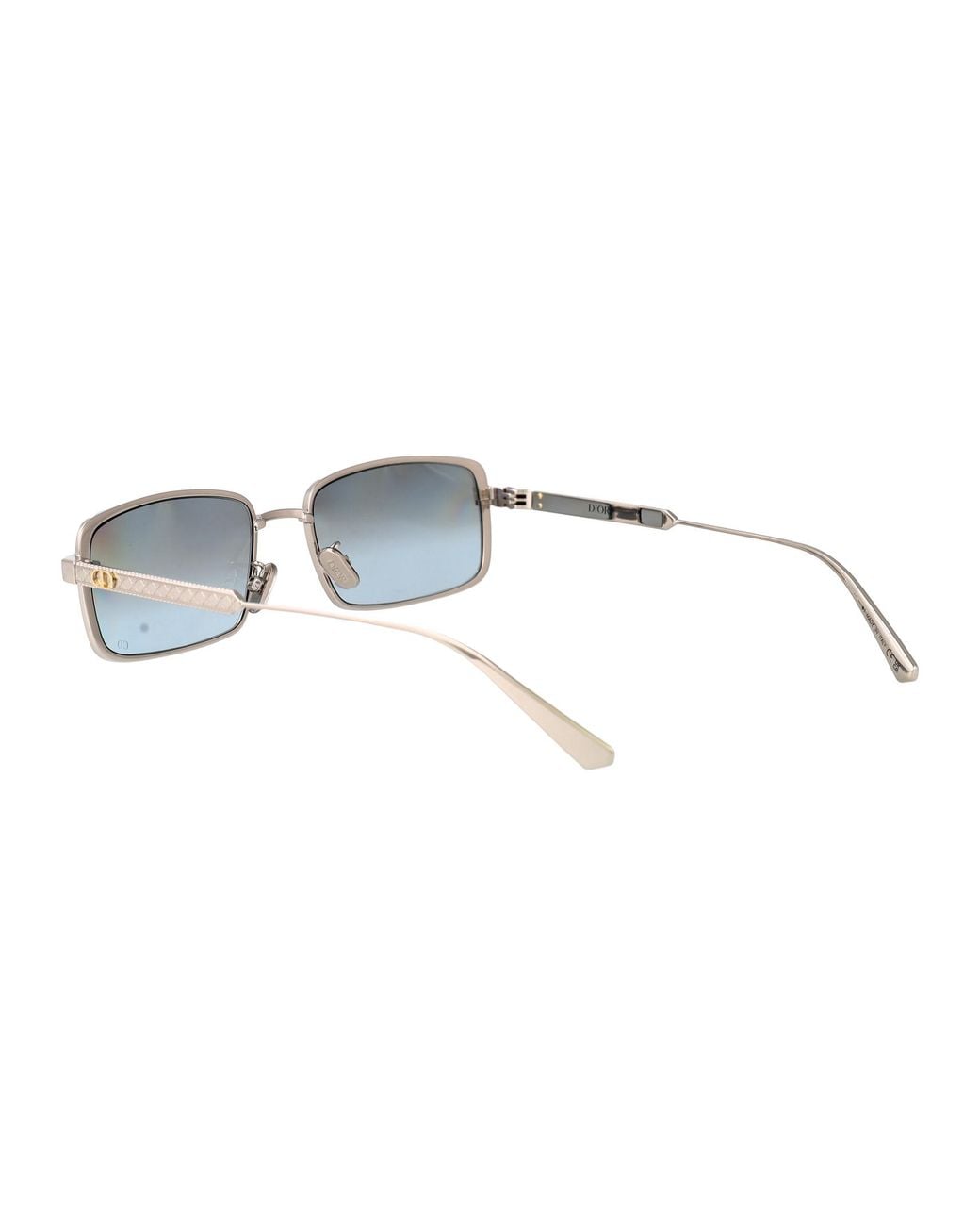 Dior White Eyewear Rectangular Frame Sunglasses