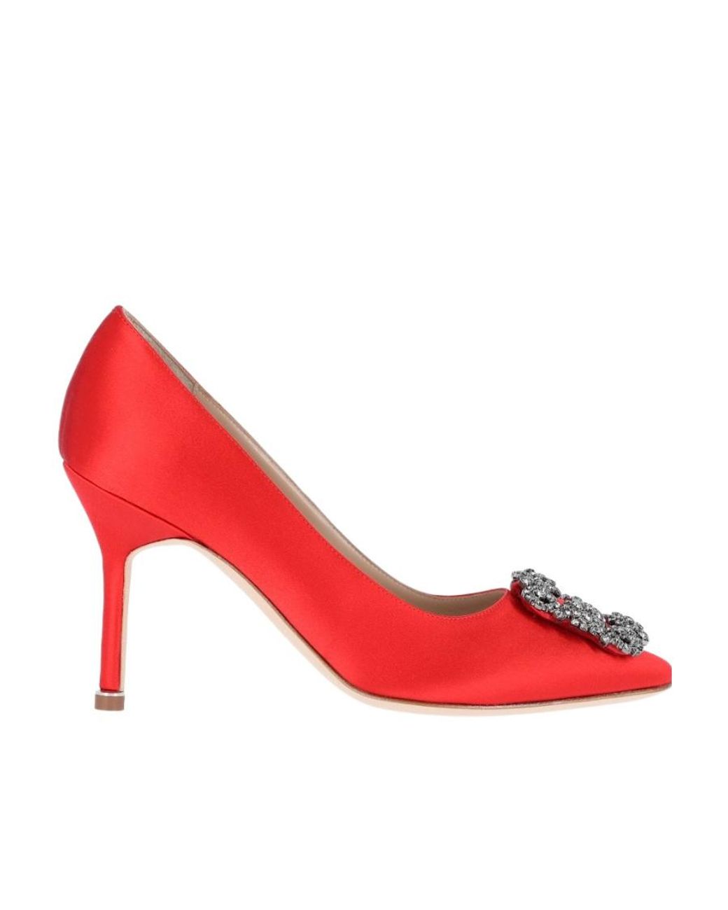 Manolo Blahnik Red Pointed High Heels