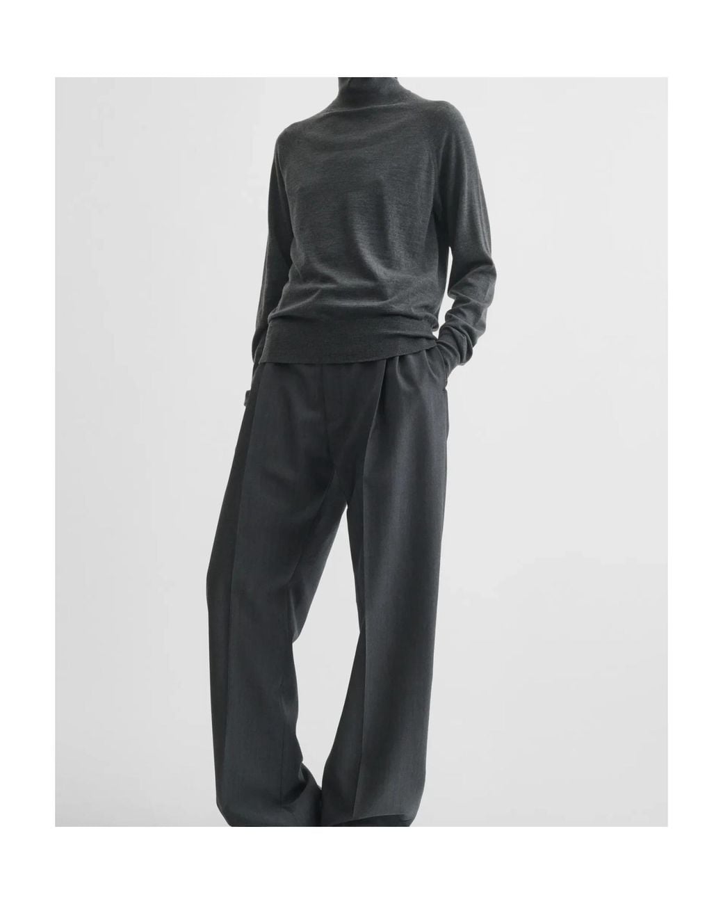 Phoebe Philo Gray Merino Wool Pullover