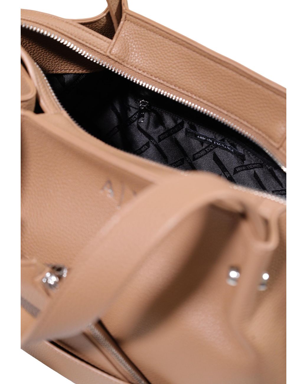 ARMANI EXCHANGE Brown Top-Handle Shoulder Bag