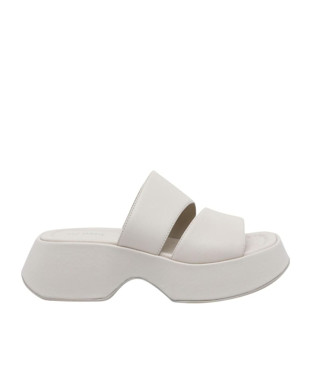 Vic Matié White Logic Platform Heeled Sandals