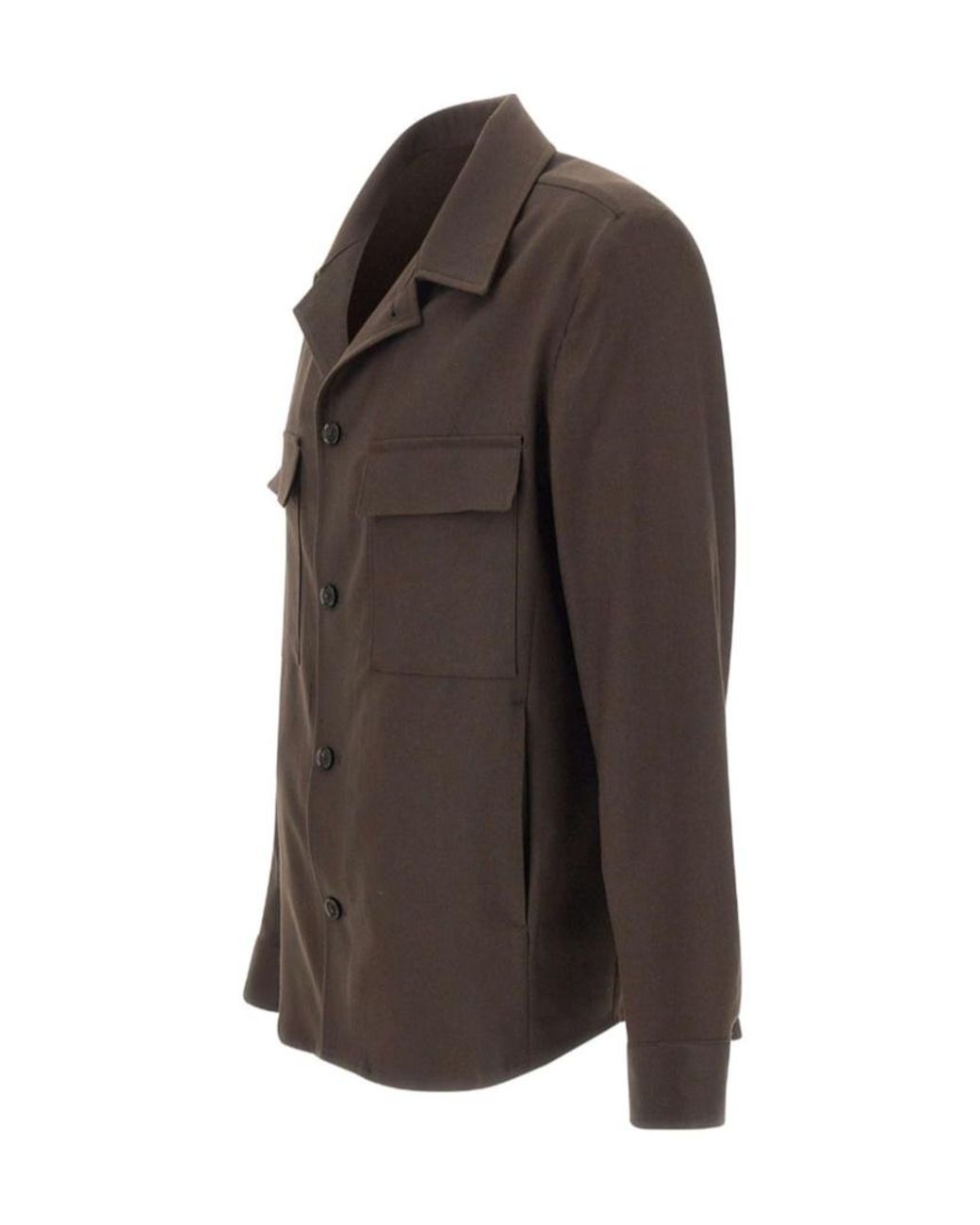 Briglia 1949 Brown John Shirt Collar Jacket for men