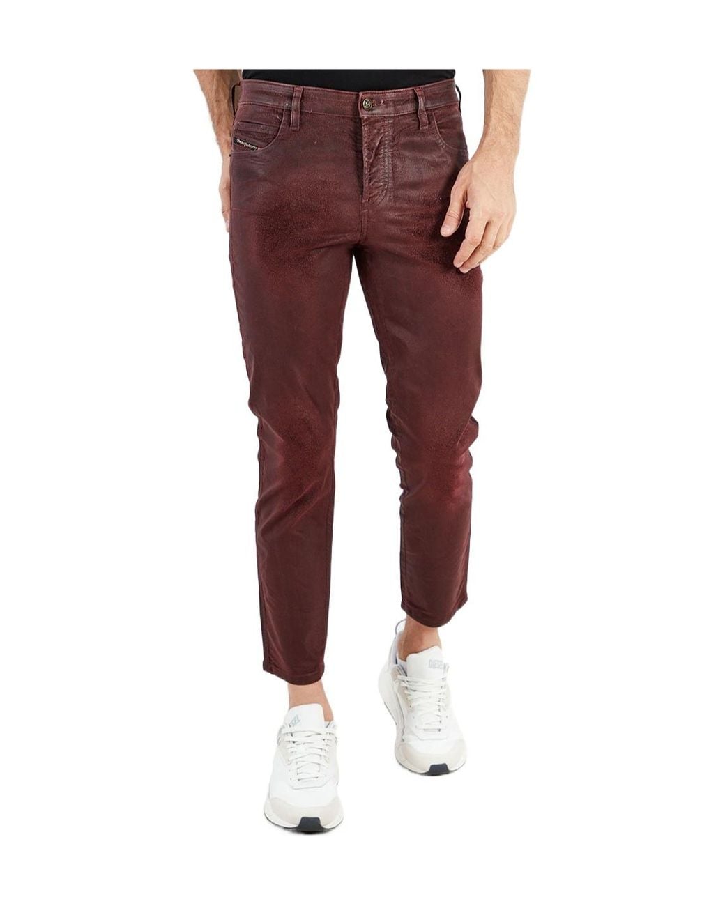 DIESEL Red Slim-Fit Jeans for men