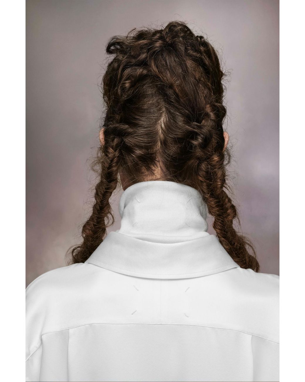Maison Margiela White Knitted Scarf