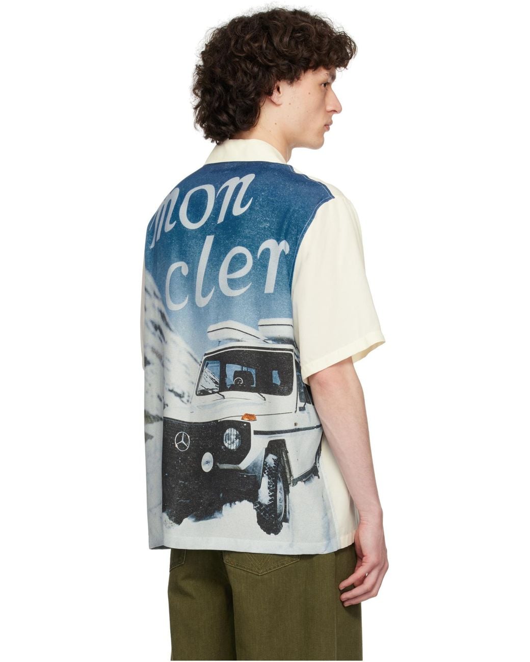 Moncler White X Mercedes-Benz By Nigo Satin Shirt for men