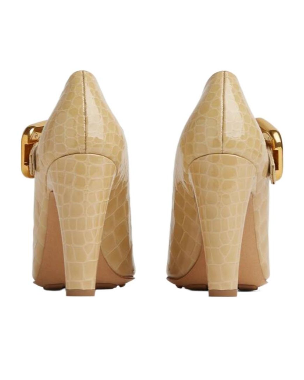Bottega Veneta Metallic Monstra Mary-Jane Pumps