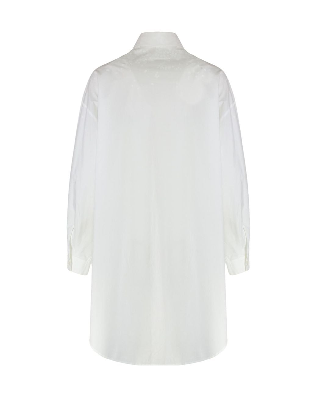 MM6 by Maison Margiela White Buttoned Oversized Shirt