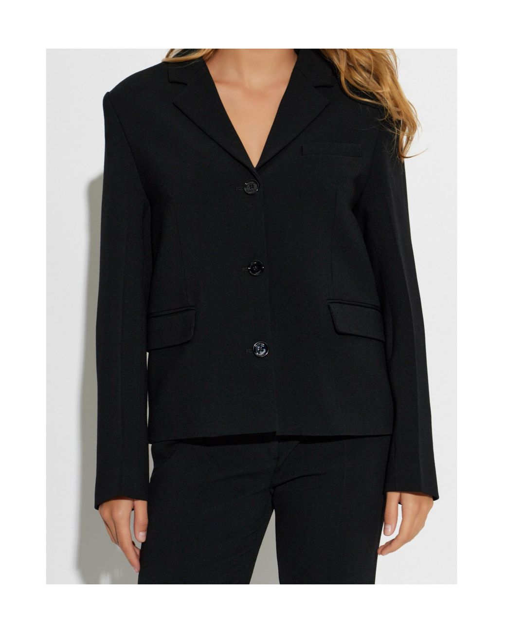 Totême Black Long-Sleeve Blazer