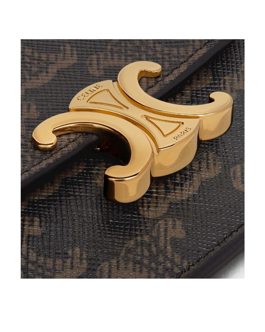 Céline Black Card Holder Triomphe