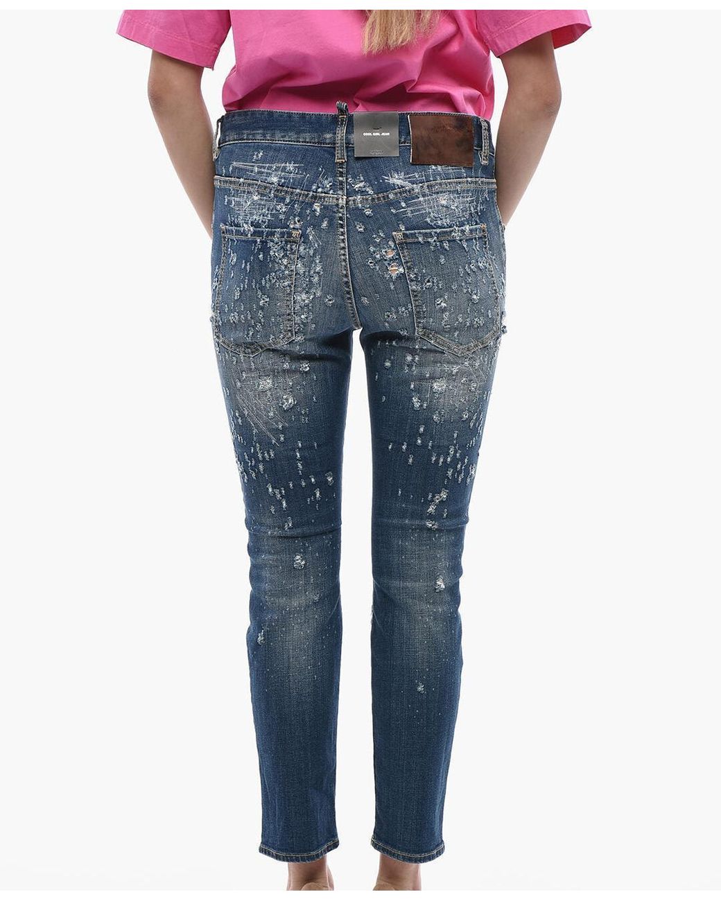 DSquared² Blue Cool Girl Narrow-Hem Jeans