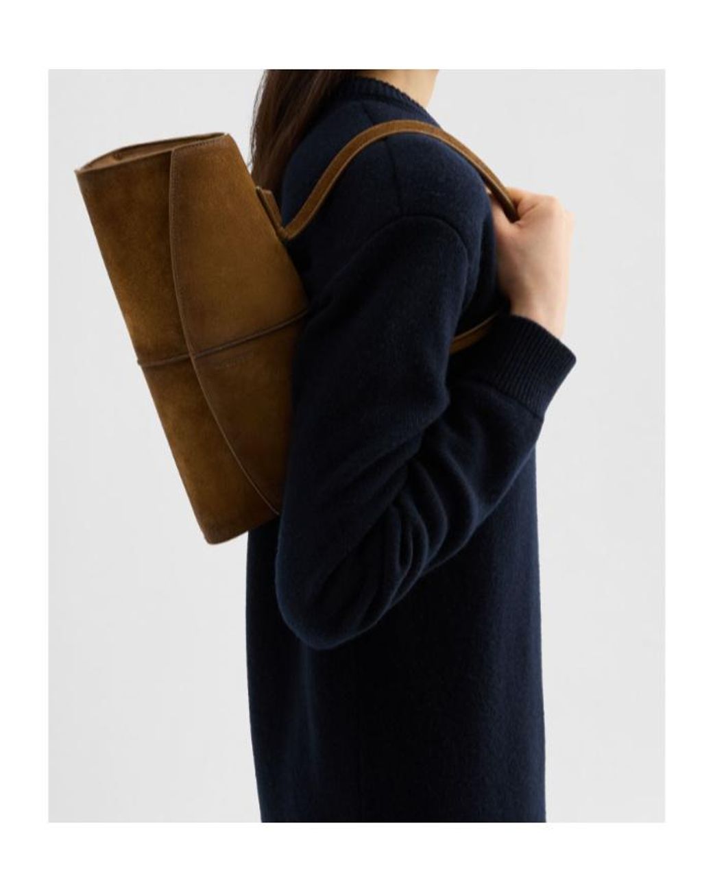 Jil Sander Brown Linea Shoulder