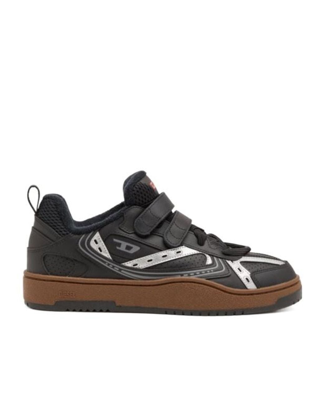 DIESEL Black S-Ukiyo Logo-Printed Touch-Strap Sneakers for men