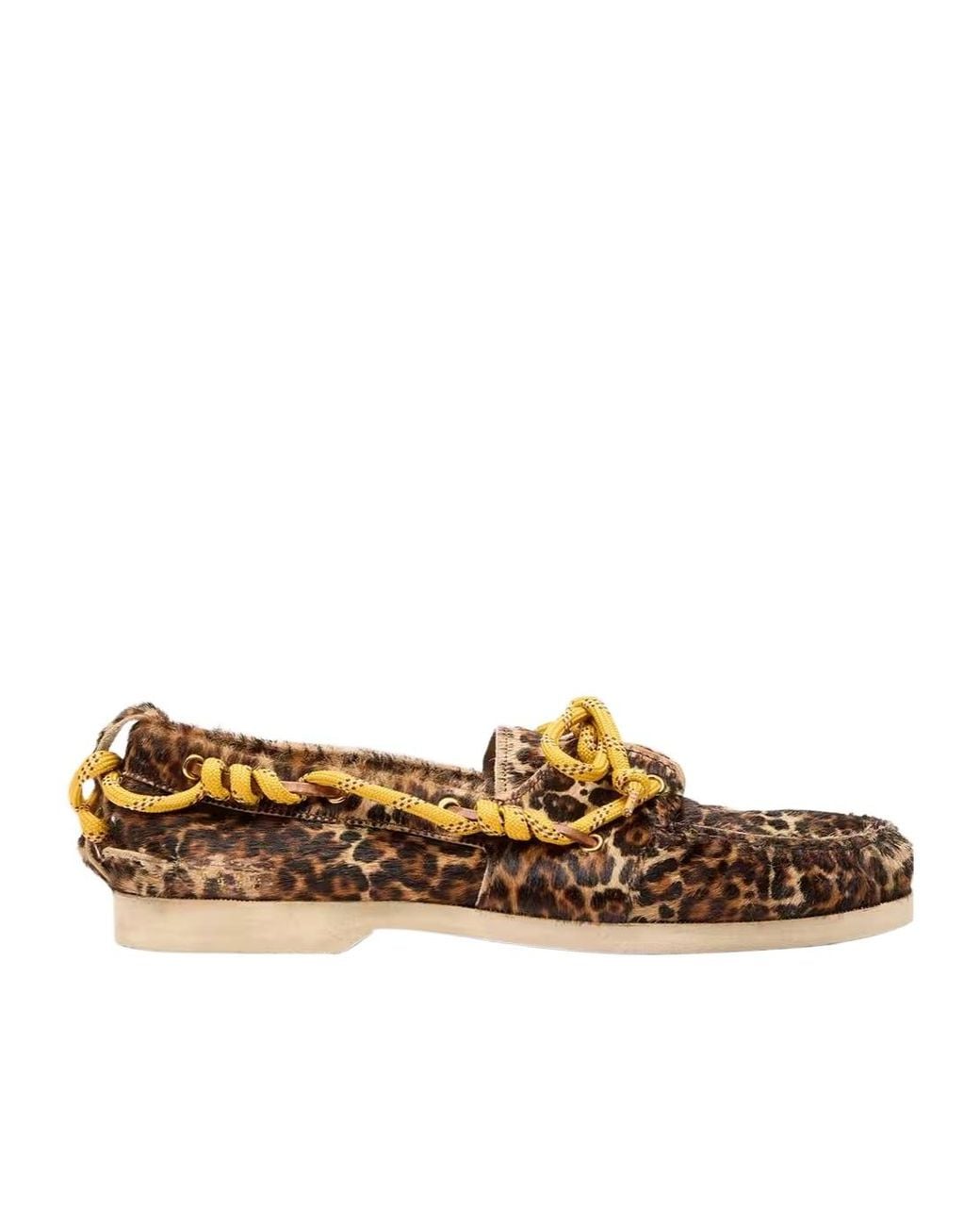 Golden Goose Deluxe Brand Brown Leopard Printed Cruise Loafers