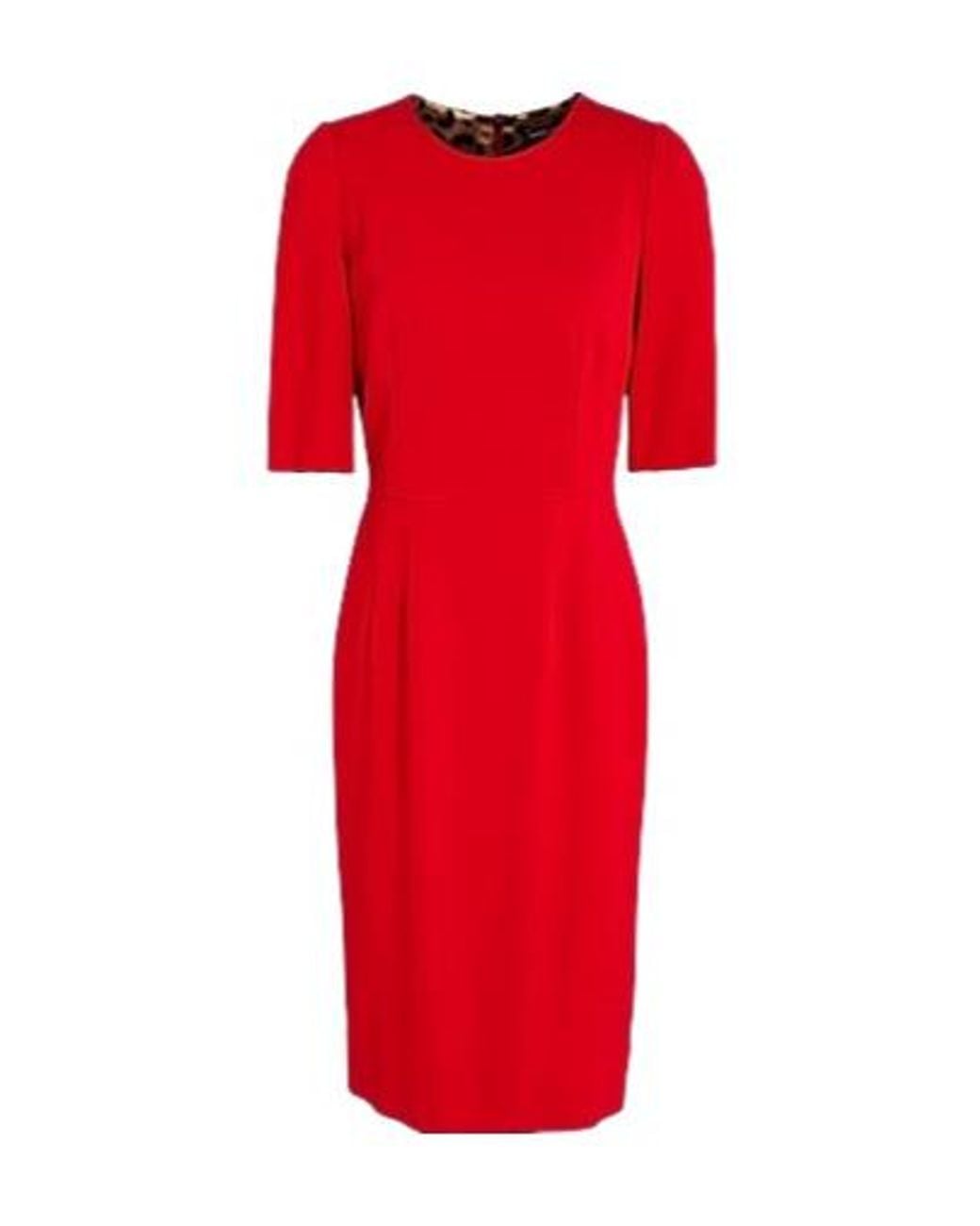 Dolce & Gabbana Red Sheath Dresses