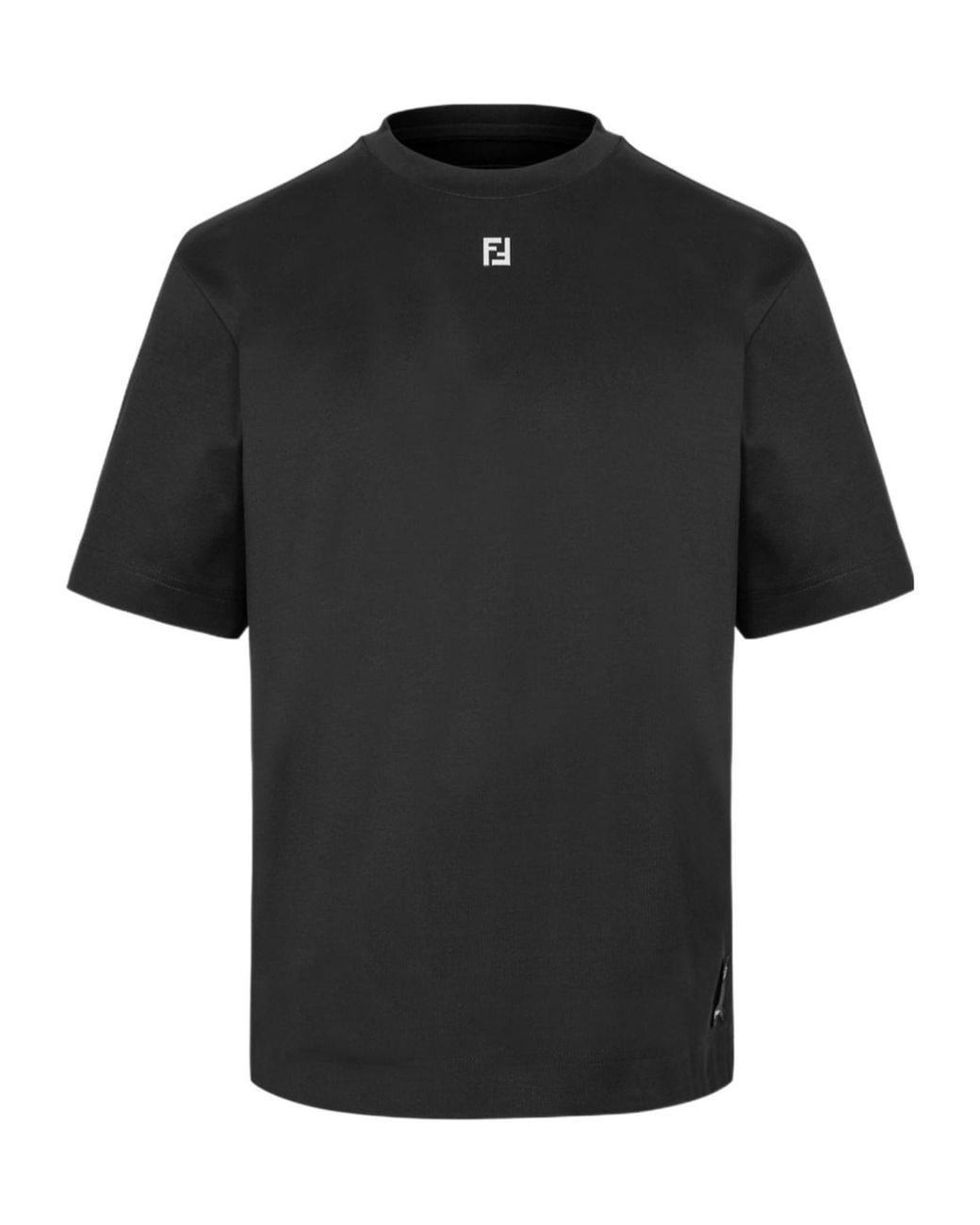 Fendi Black Metal Ff Tee for men