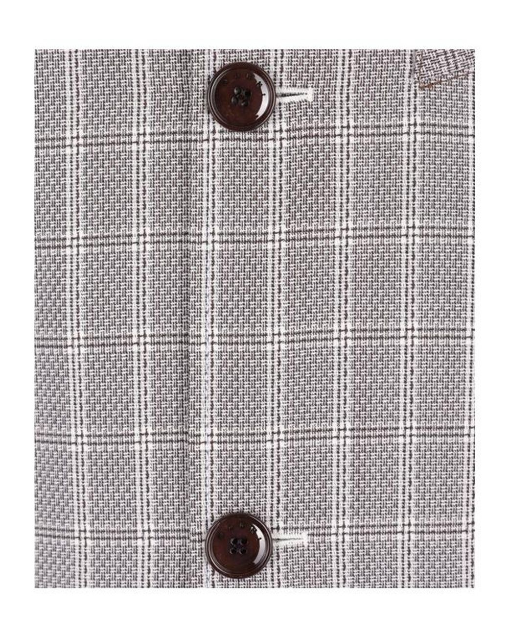 Marni Gray Checked Button-Up Jacket for men