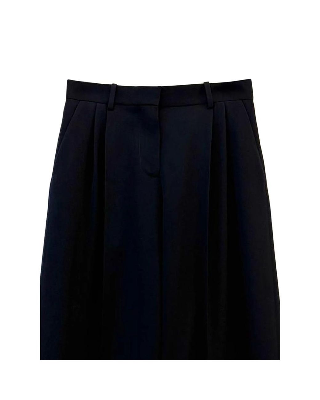 The Row Blue Lior Pleated Pants