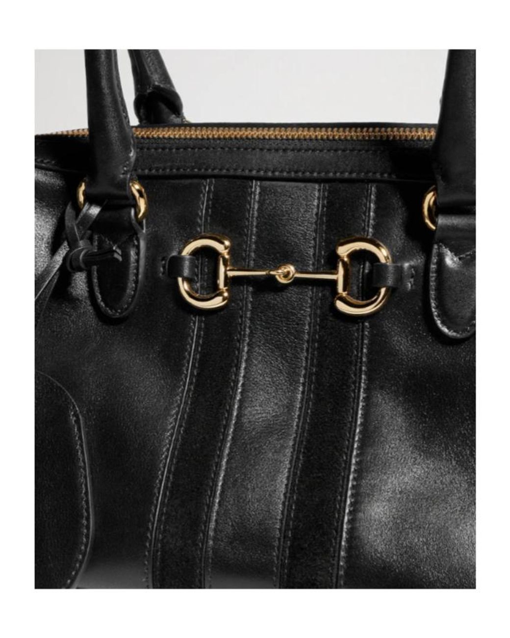 Gucci Black Borsetto Medium Boston Bag